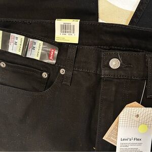 Levi's Men's Black Slim Flex Jeans